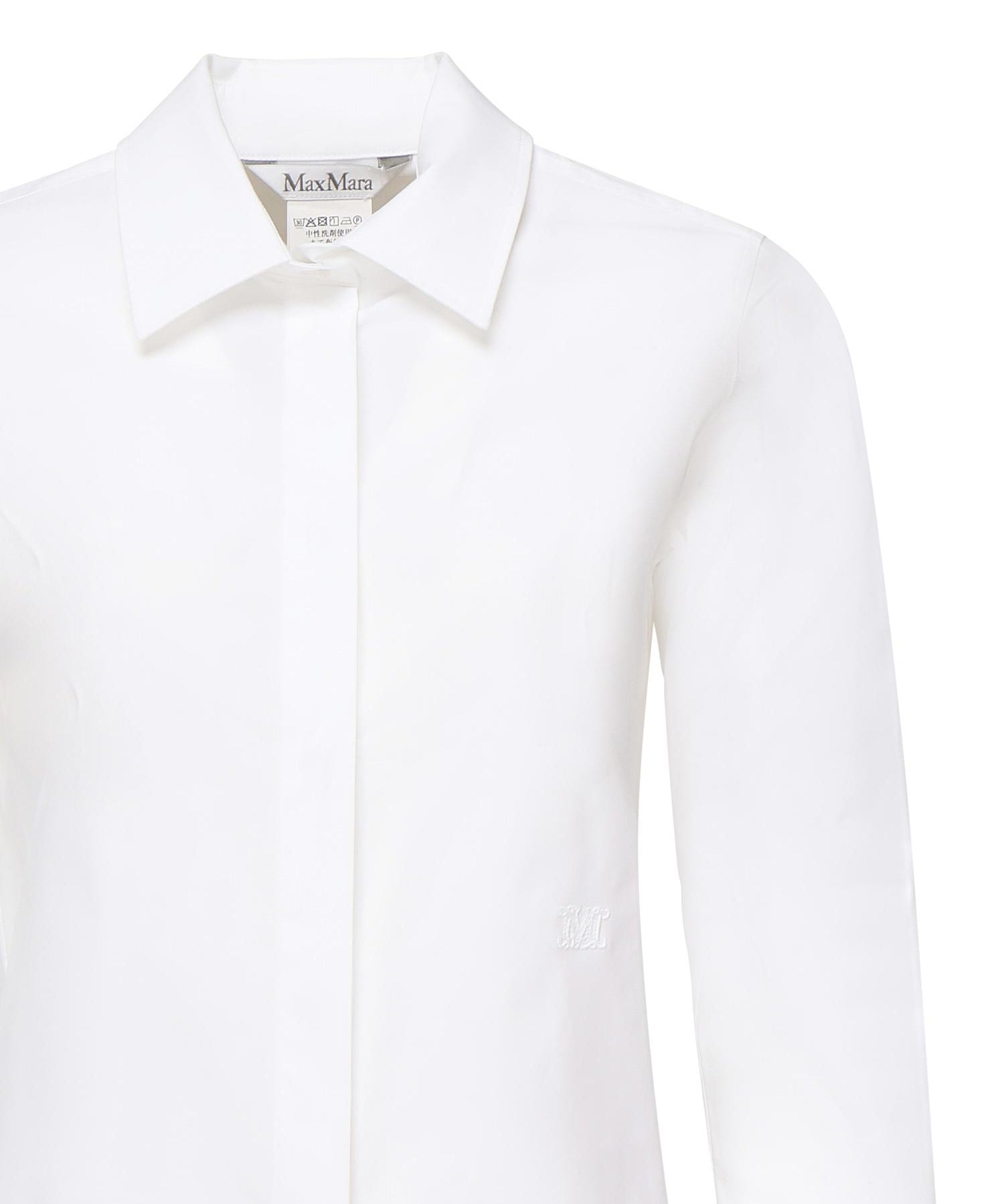 Camicia in cotone con logo 2521116031600 001 MAX MARA 