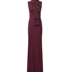 Abito con fiocco in jersey fluido AA9R2793J070B 350 ALAIA 