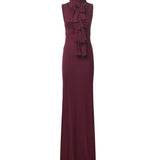 Abito con fiocco in jersey fluido AA9R2793J070B 350 ALAIA 