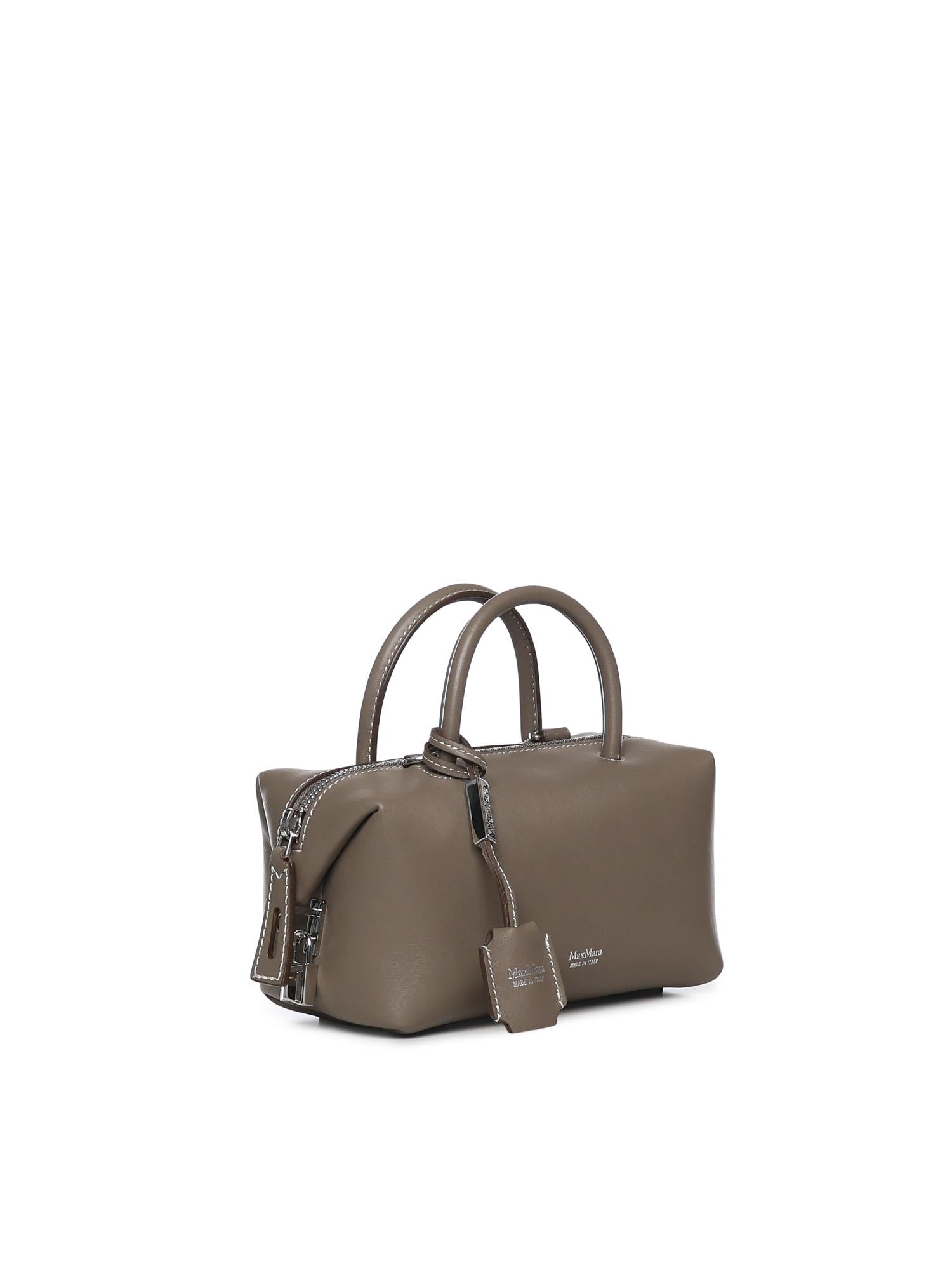 Bauletto in pelle con logo 2614511031600 027 MAX MARA 