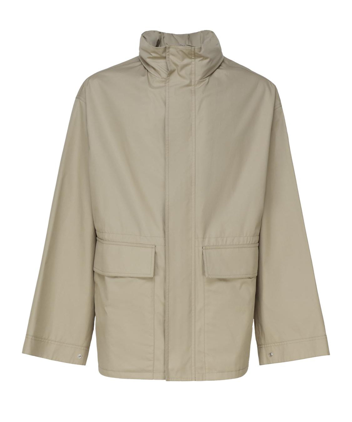Giacca in gabardine con cappuccio Check 8083672 .B7311 BURBERRY 