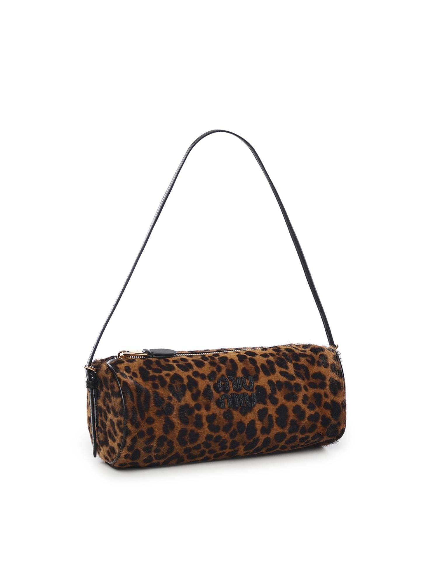 Pouch in pelle stampata 5NE851 2IFTF0151 MIU MIU 