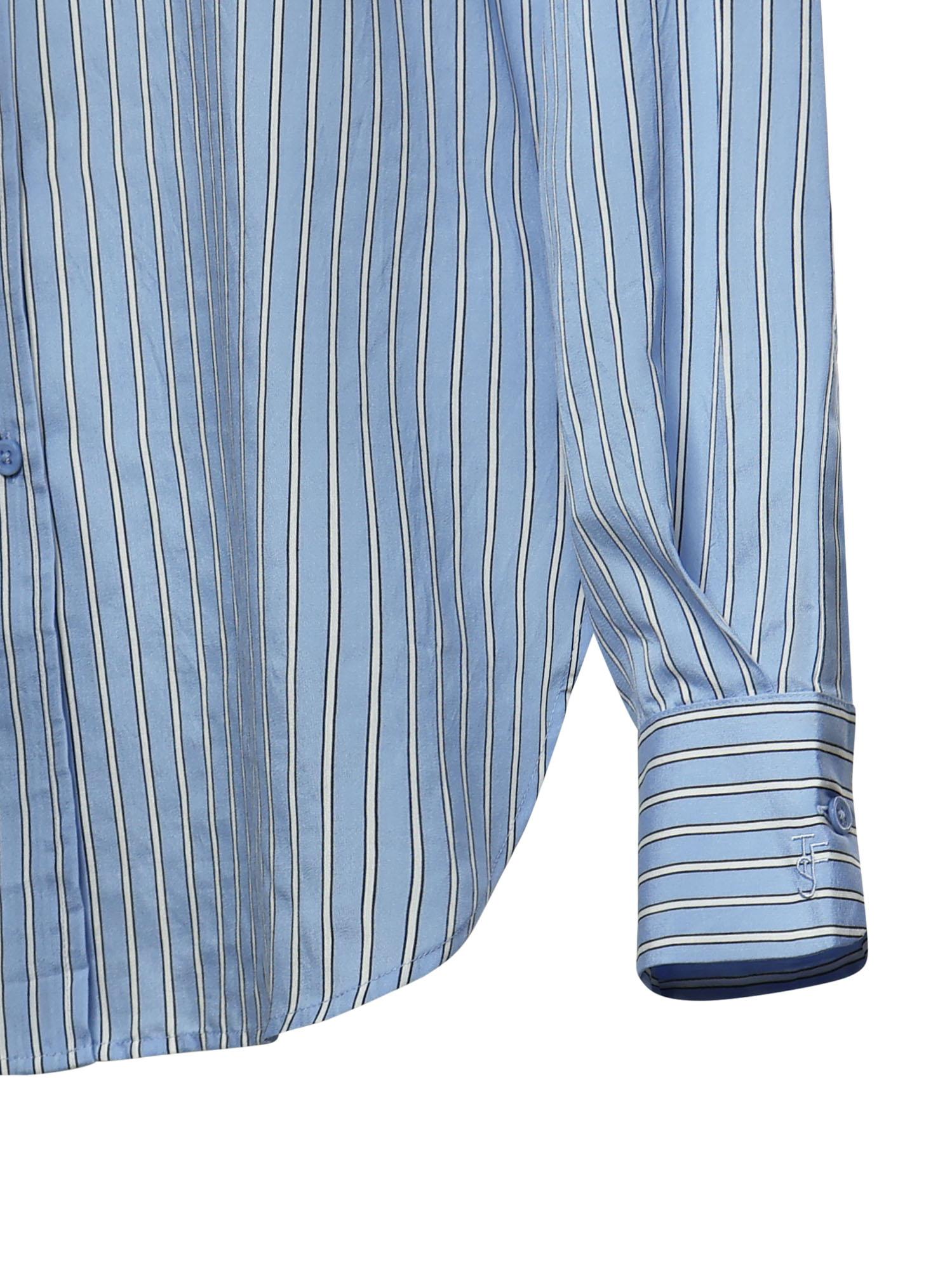 Camicia Peri a righe in misto viscosa CHFS22078923  THE FRANKIE SHOP 
