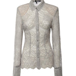 Camicia floreale in rete<BR/> 115704 039 ROTATE 