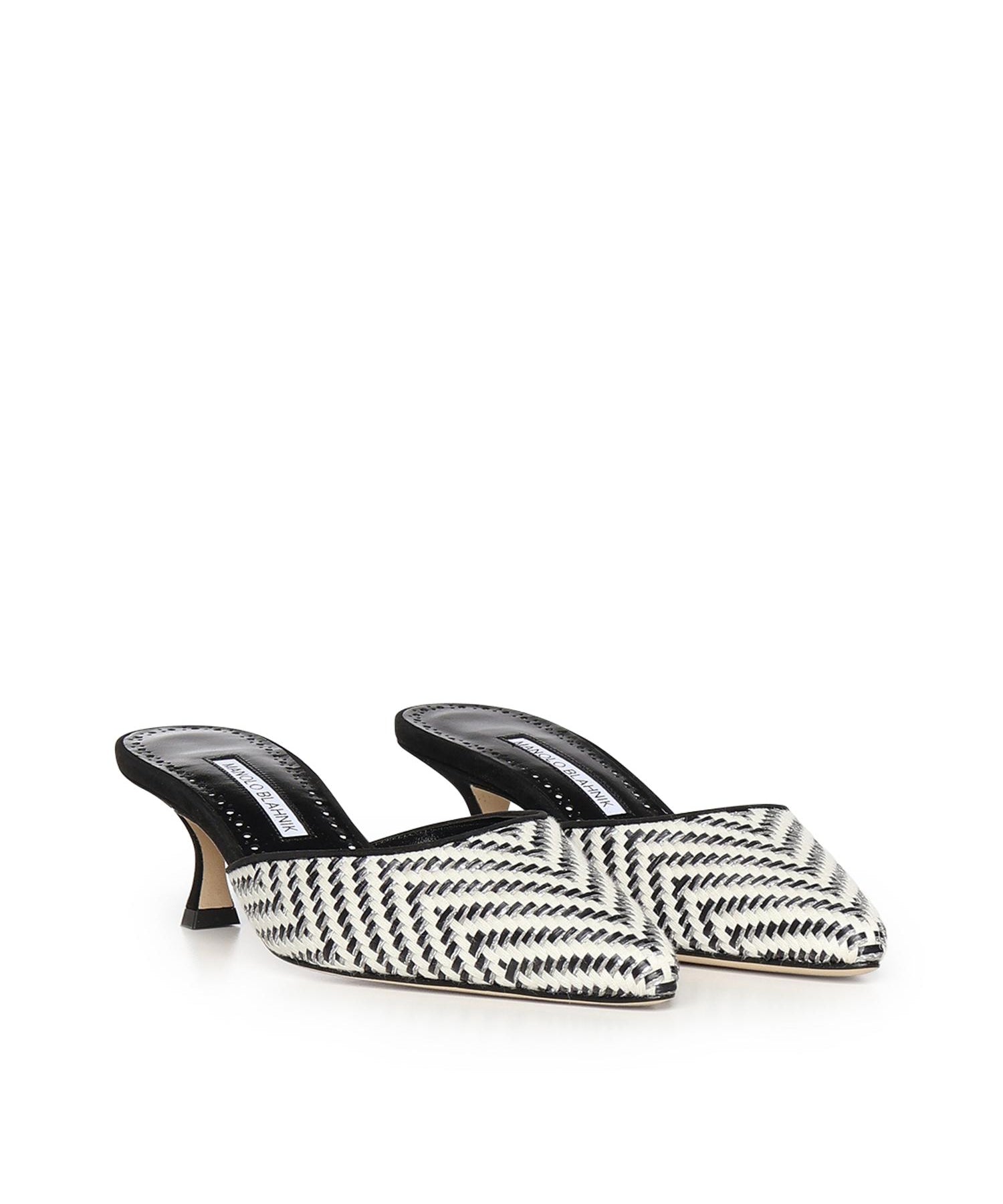 Mules Carolyne in tessuto 1263126 978I MANOLO BLAHNIK 