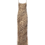 Abito lungo Ninfea T180131A TNP255ANIMALIER THE ANDAMANE 
