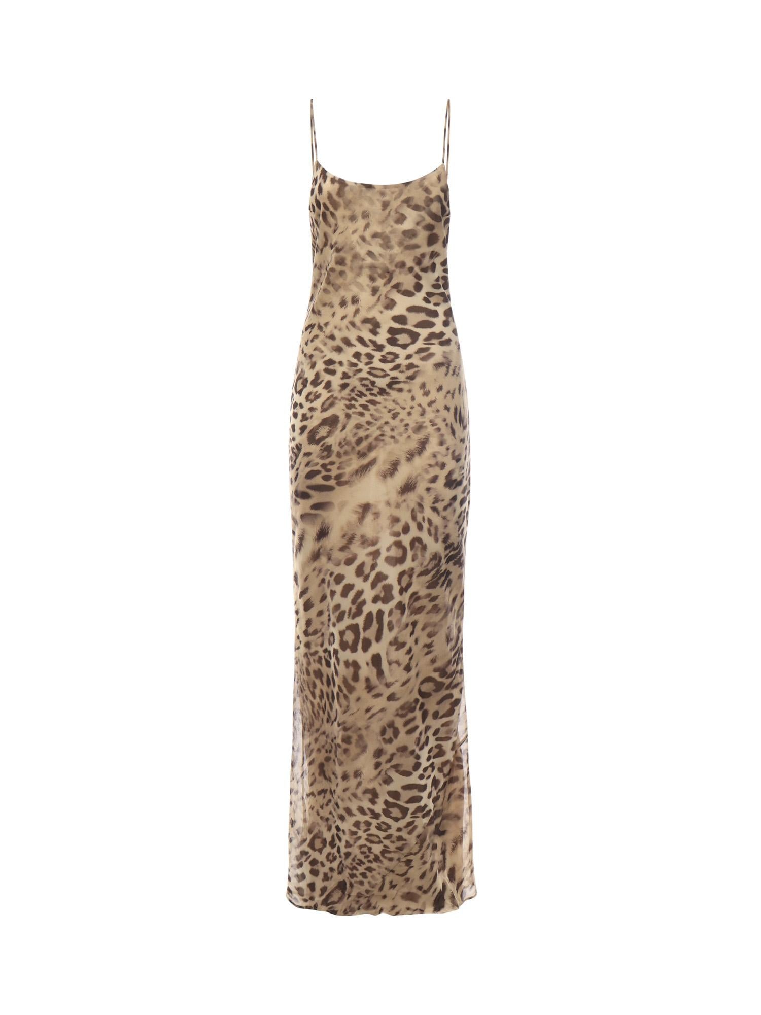 Abito lungo Ninfea T180131A TNP255ANIMALIER THE ANDAMANE 