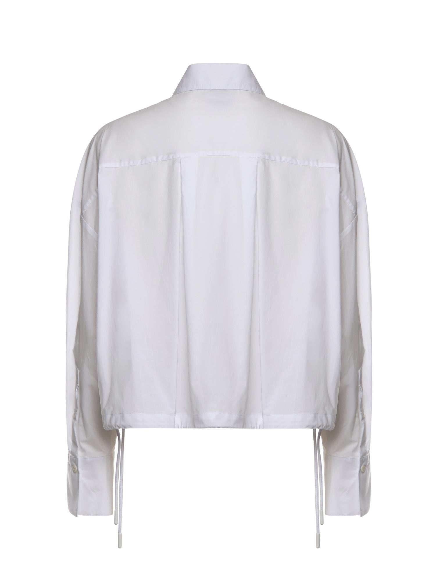 Camicia cropped in cotone 106249 A32LZ04 PINKO 