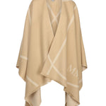 Mantella in lana con logo 2526546037600 002 MM Max Mara 