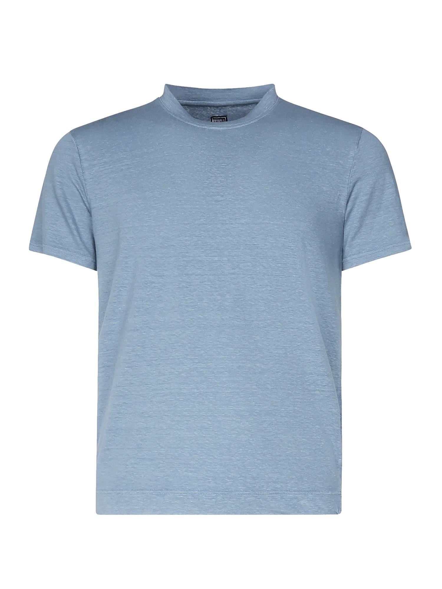 T-shirt in lino<BR/> 8UED0151 917 FEDELI 