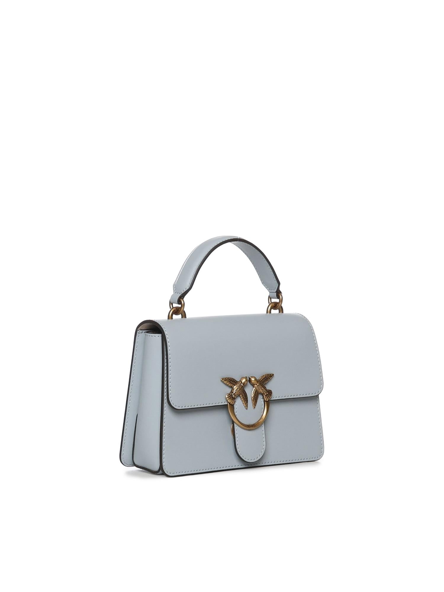 Borsa mini a mano Love Bag Top Handle in pelle 100071 A0F1E37Q PINKO 