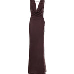 Abito lungo Minerva T190139A TNS038AUBERGINE THE ANDAMANE 