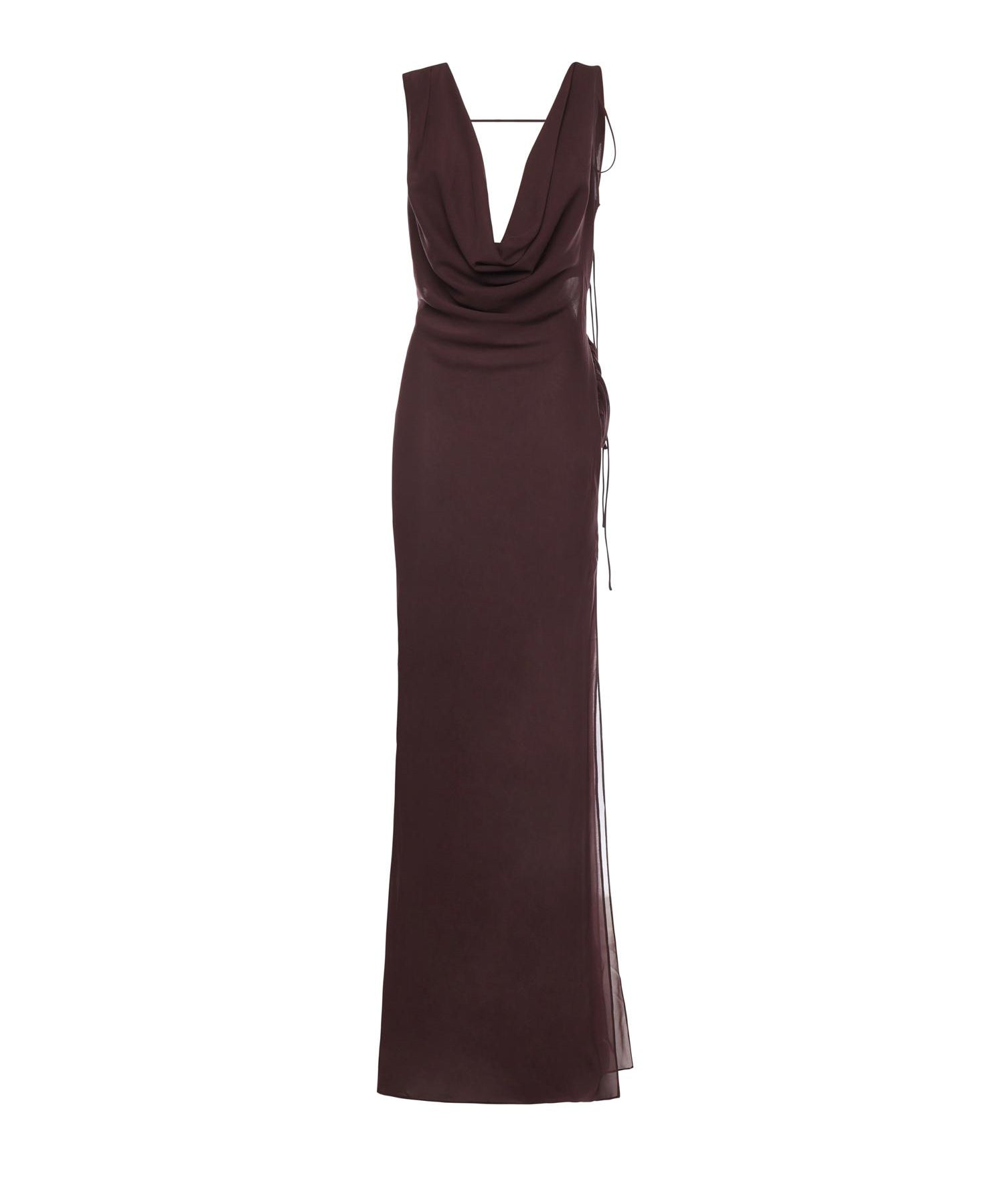 Abito lungo Minerva T190139A TNS038AUBERGINE THE ANDAMANE 