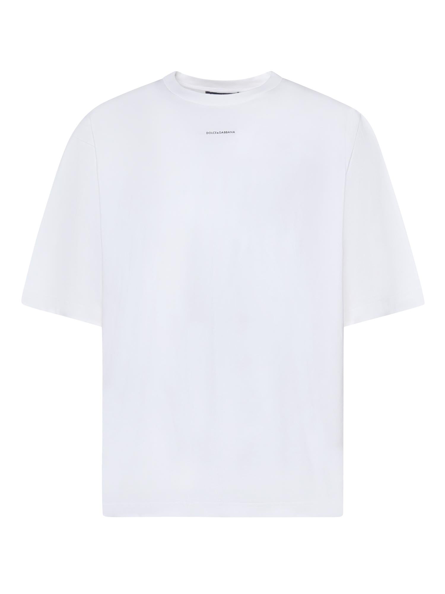 T-shirt con stampa in cotone G8PB8T G7PYRW0800 DOLCE & GABBANA 
