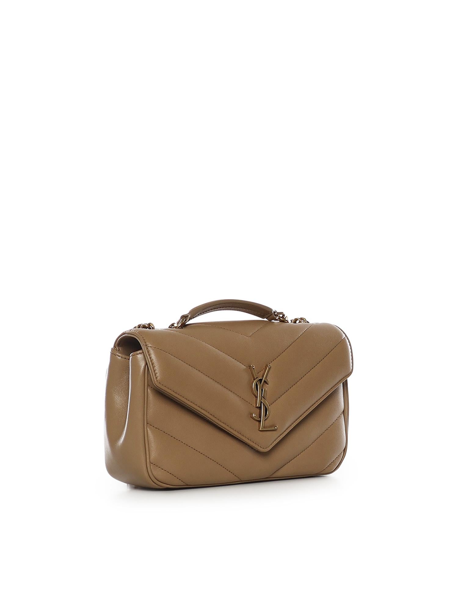 Borsa Loulou small in pelle di agnello trapuntata 801437 AAEAX2357 SAINT LAURENT 