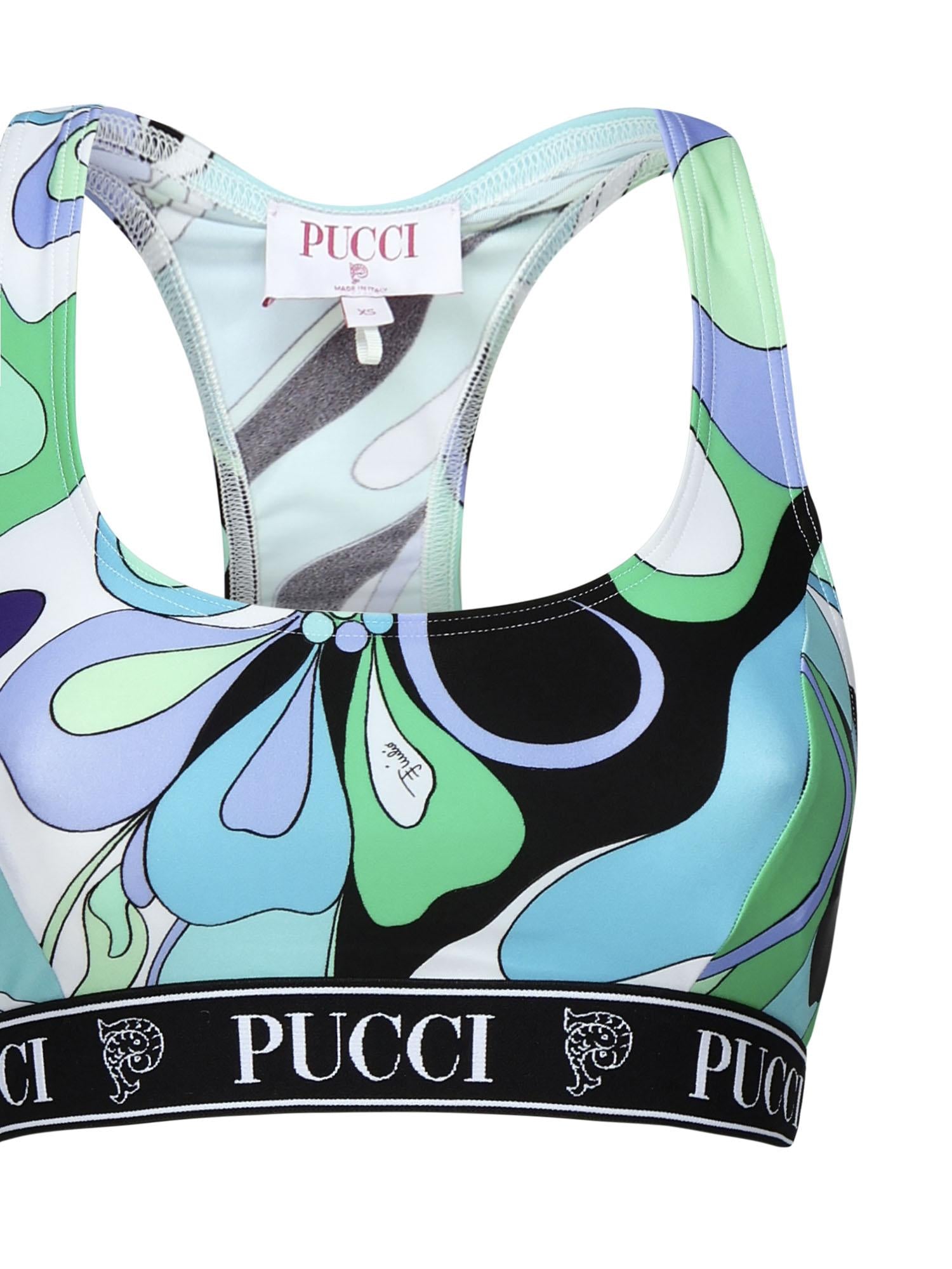 Crop top stampa orchidee 5HTP56 5H735025 PUCCI 