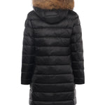 Piumino lungo con pelliccia Kristin 25WBLDK03103 006047999EI BLAUER 