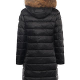 Piumino lungo con pelliccia Kristin 25WBLDK03103 006047999EI BLAUER 