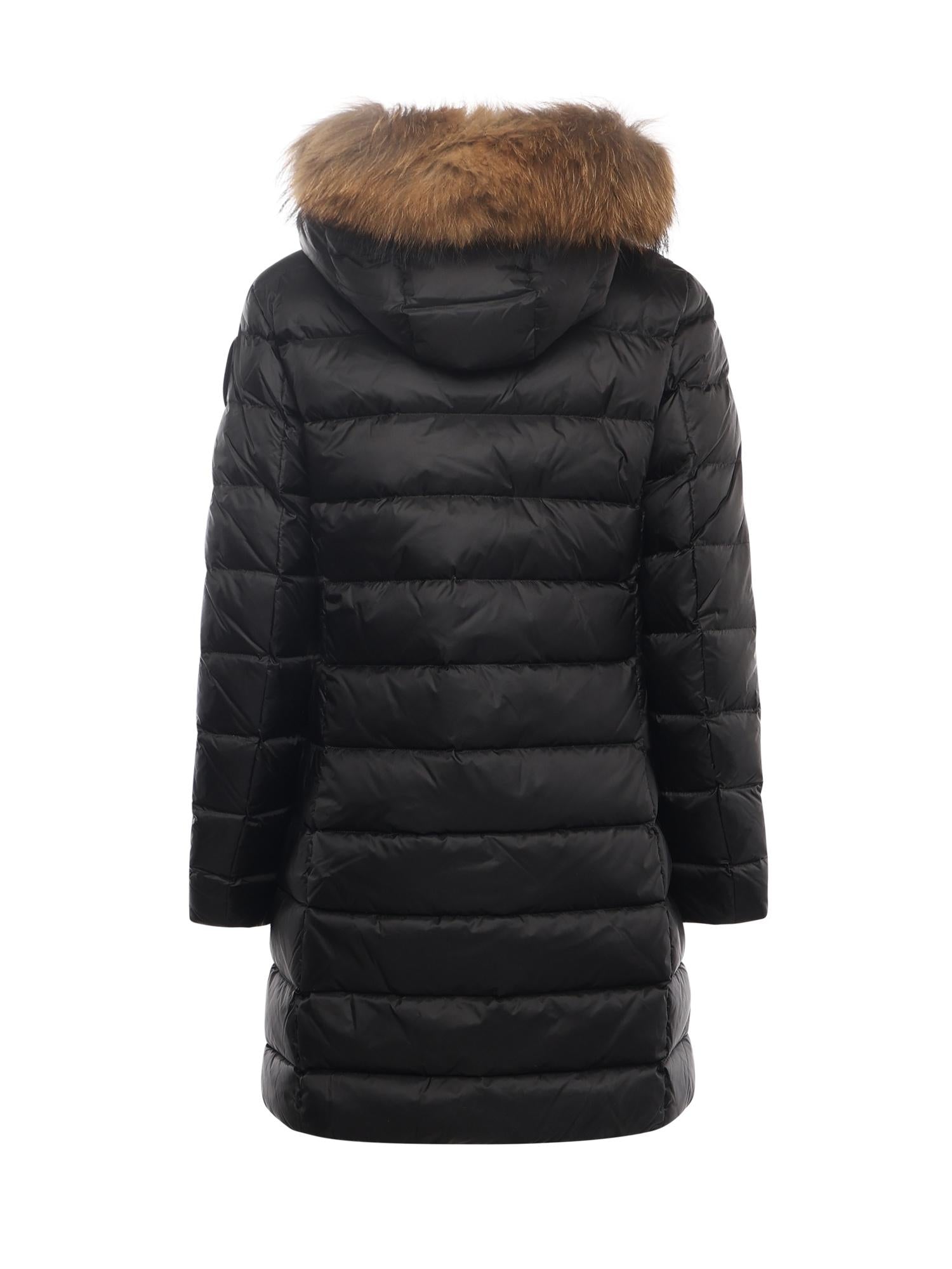 Piumino lungo con pelliccia Kristin 25WBLDK03103 006047999EI BLAUER 