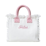 Borsa Colette in canvas con ricamo Labubu COL0001 02634L MC2 SAINT BARTH 