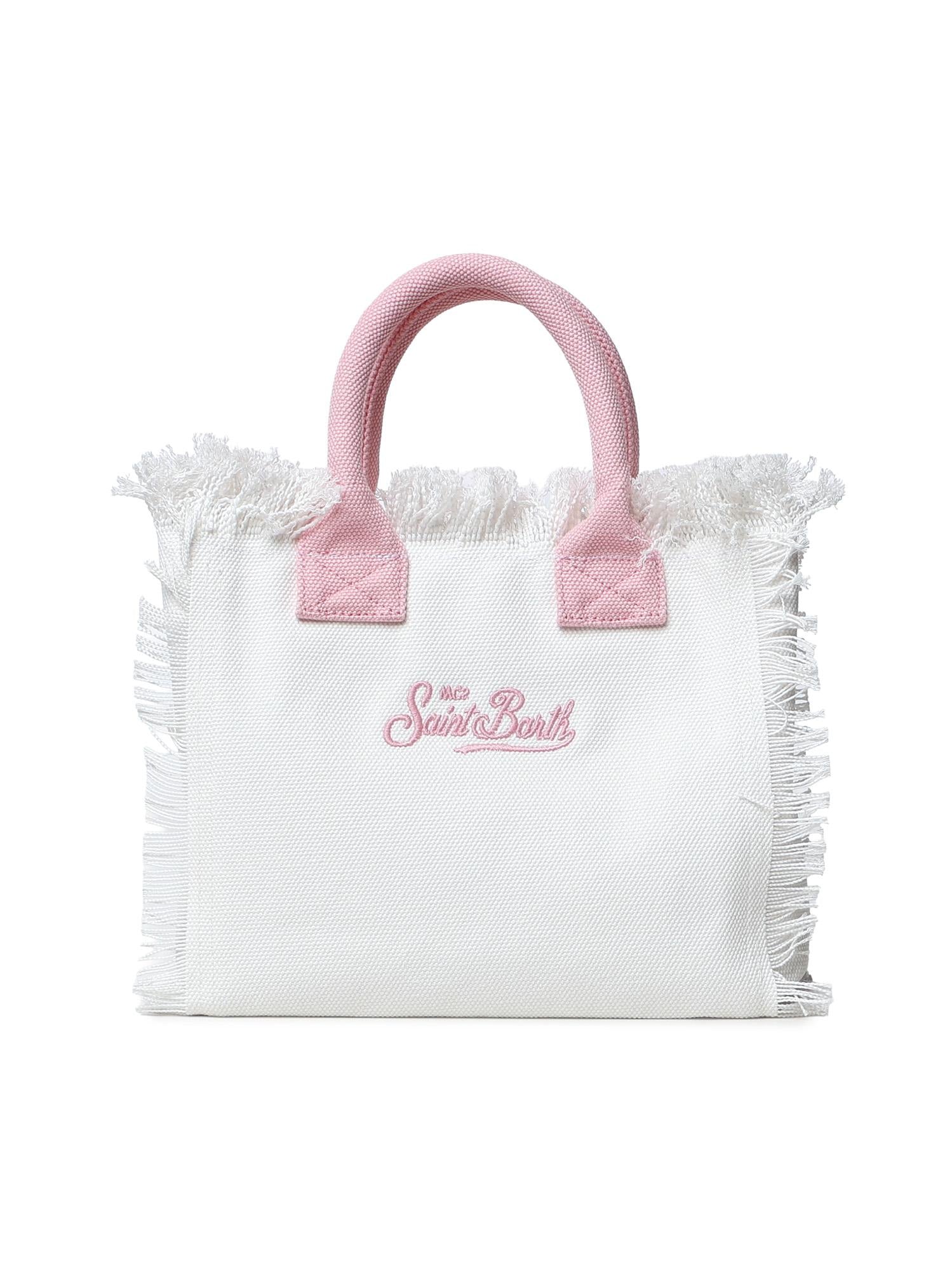 Borsa Colette in canvas con ricamo Labubu COL0001 02634L MC2 SAINT BARTH 