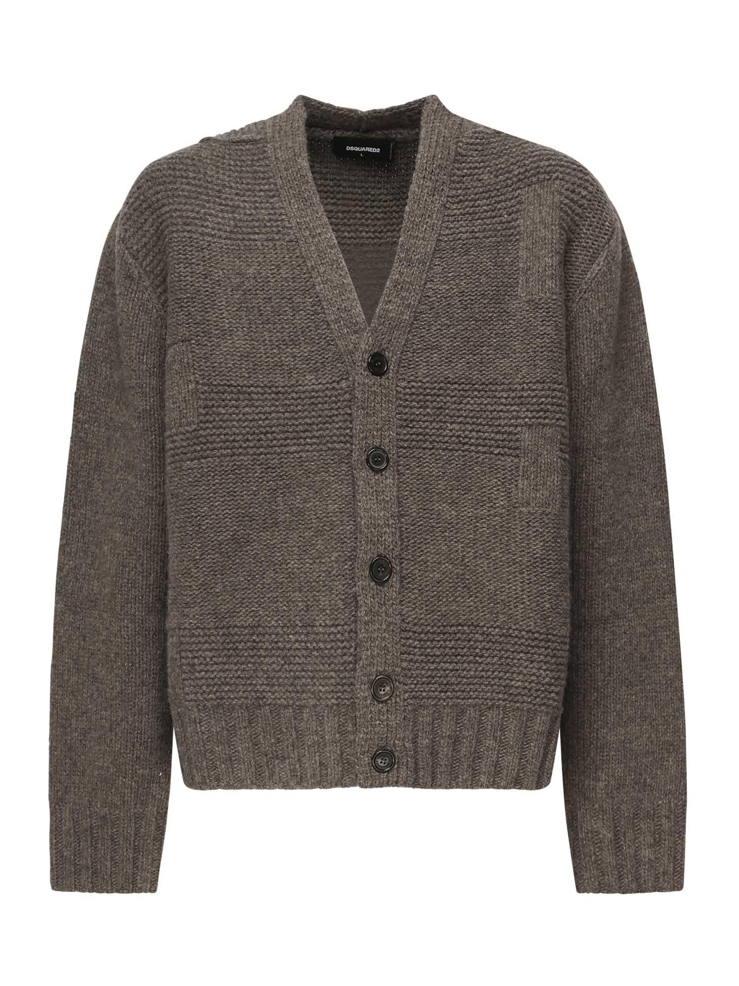 Cardigan in lana S74HA1551 D13147812 DSQUARED2 