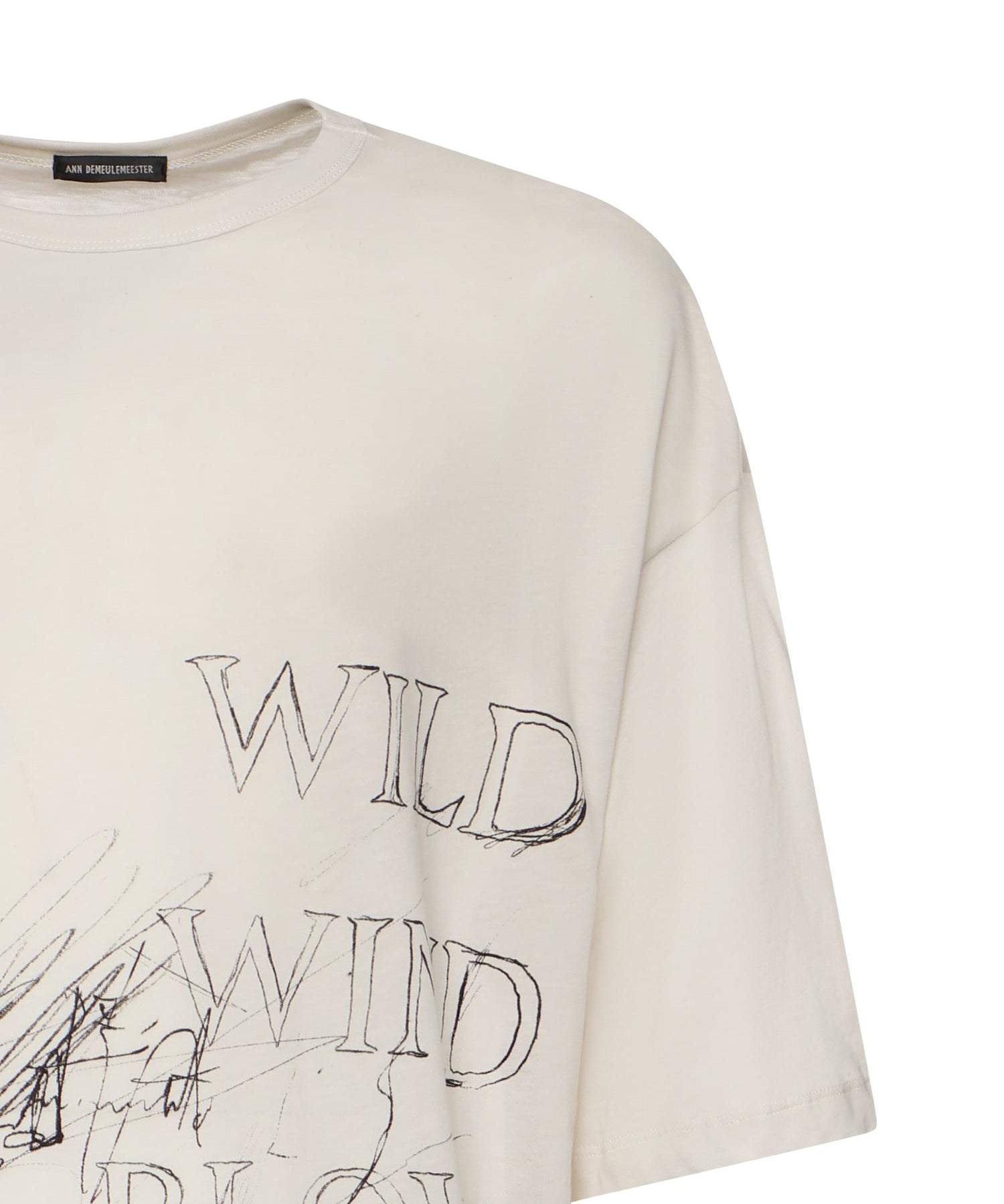 T-shirt Wild Wind Blows in cotone B0013826 FA206003 ANN DEMEULEMEESTER 