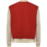 Bomber Varsity in nappa e tessuto VARSITY NAPPAROSSO GIULIANO GALIANO 