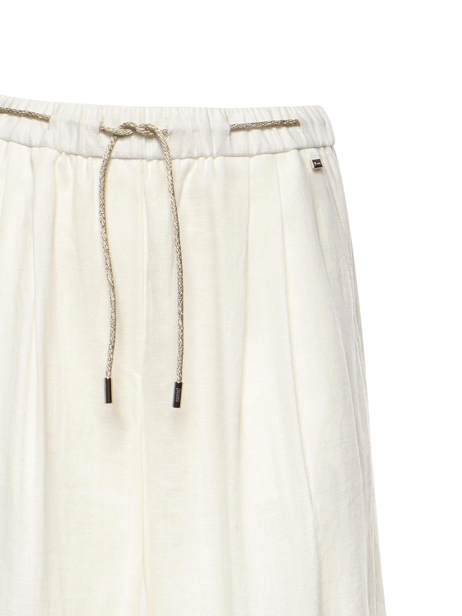 Pantaloni in linen blend PT000222D 126891000 HERNO 