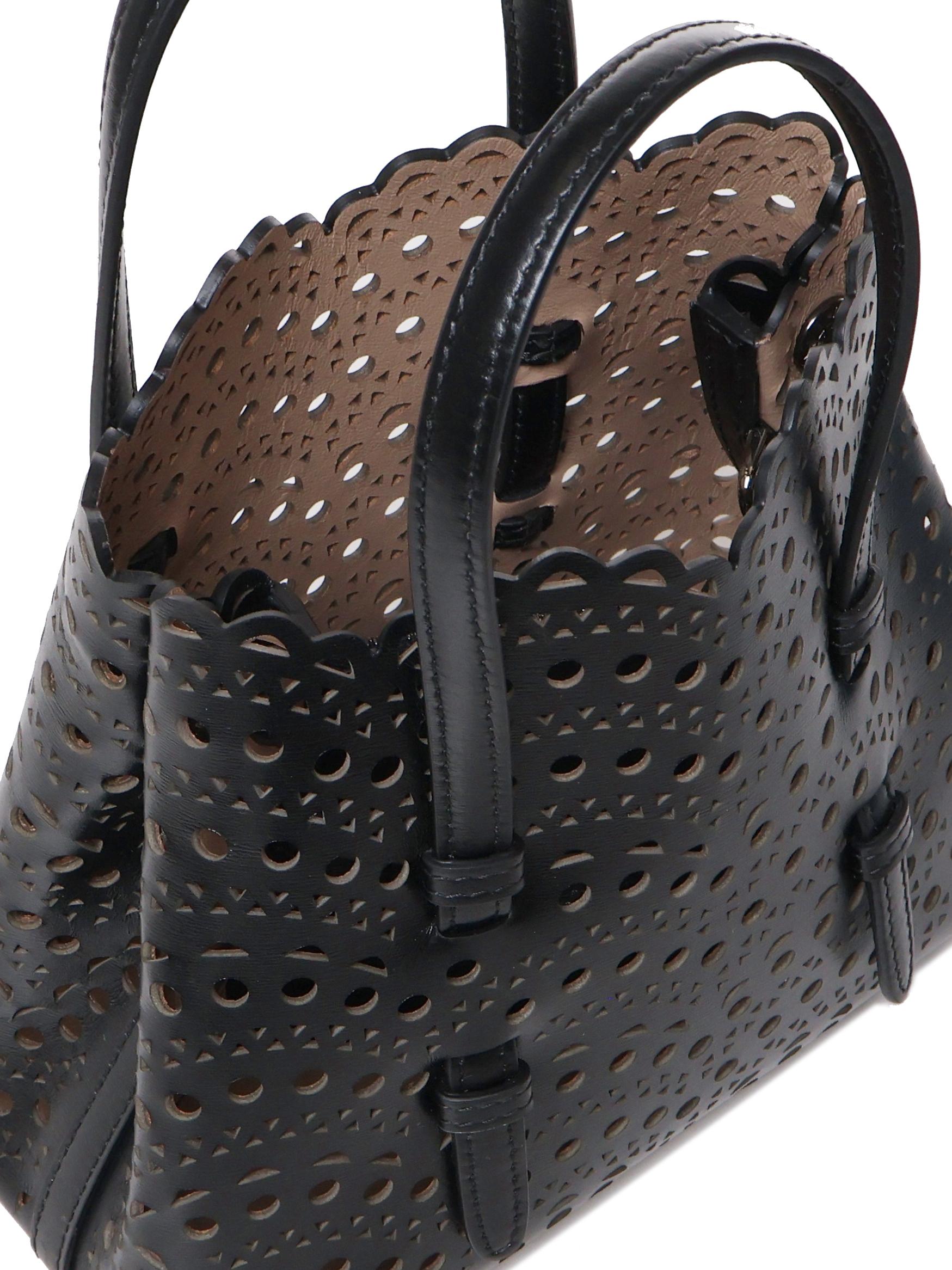 Borsa Mina 20 in pelle di vitello AA1S06720C0A44 999 ALAIA 