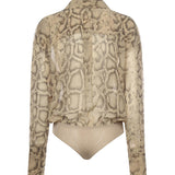 Body Paloma T190929B TNP264NATURAL PYTHON THE ANDAMANE 