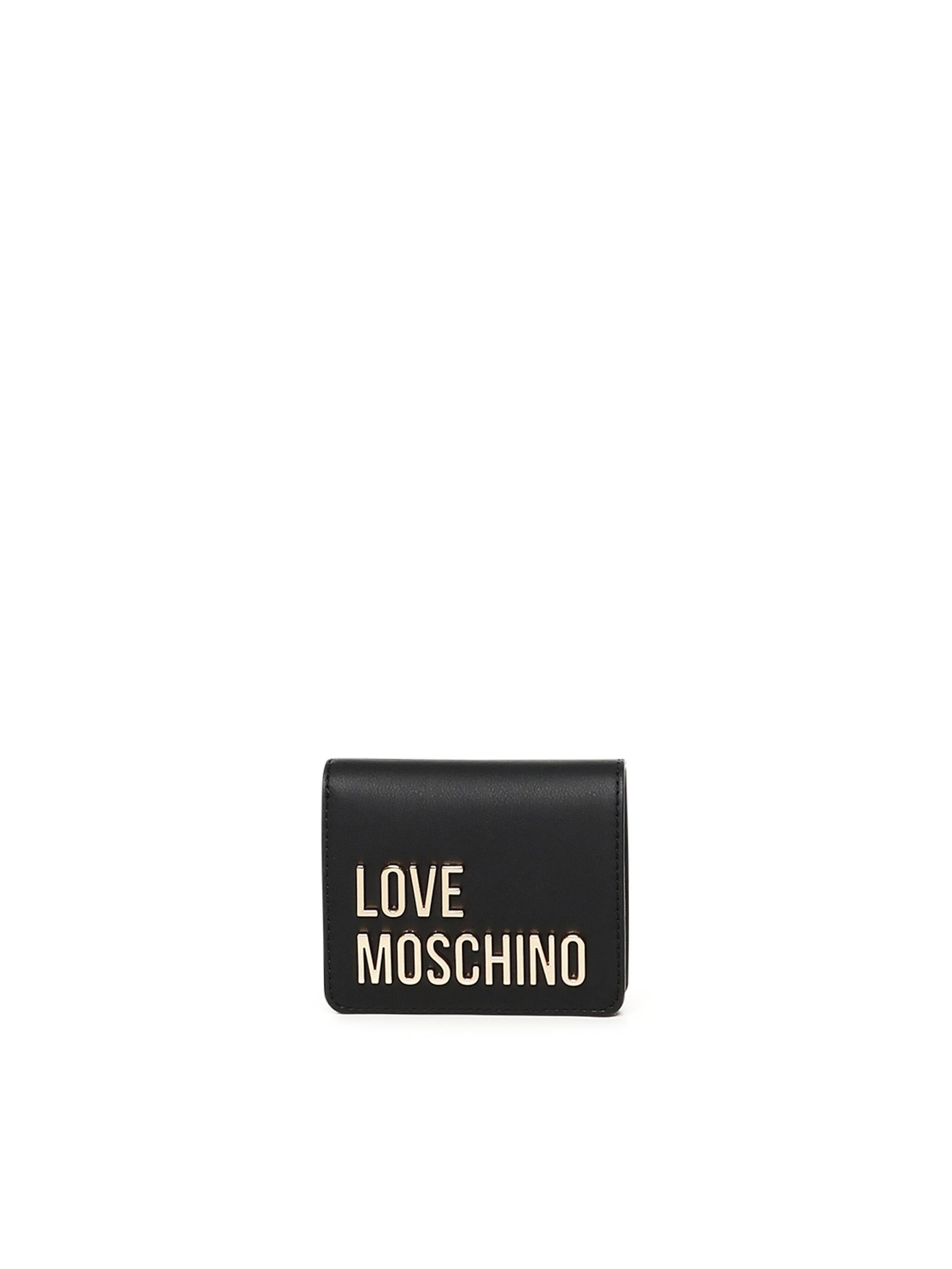 Portafoglio piccolo con logo JC5612PP1MKD0 000 LOVE MOSCHINO 