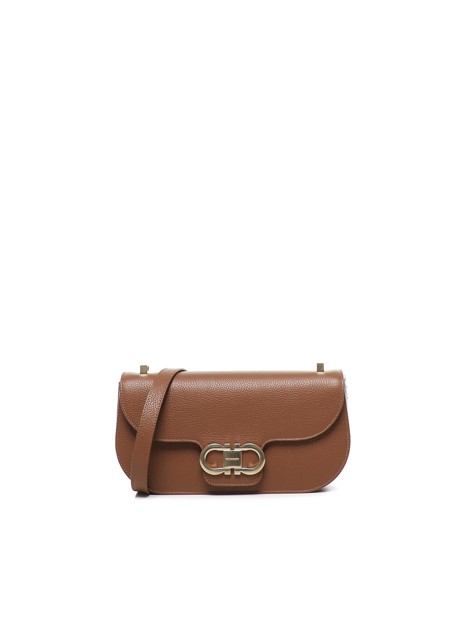 Mini bag a tracolla Double Gancini<BR/> 21A073 784613006 FERRAGAMO 