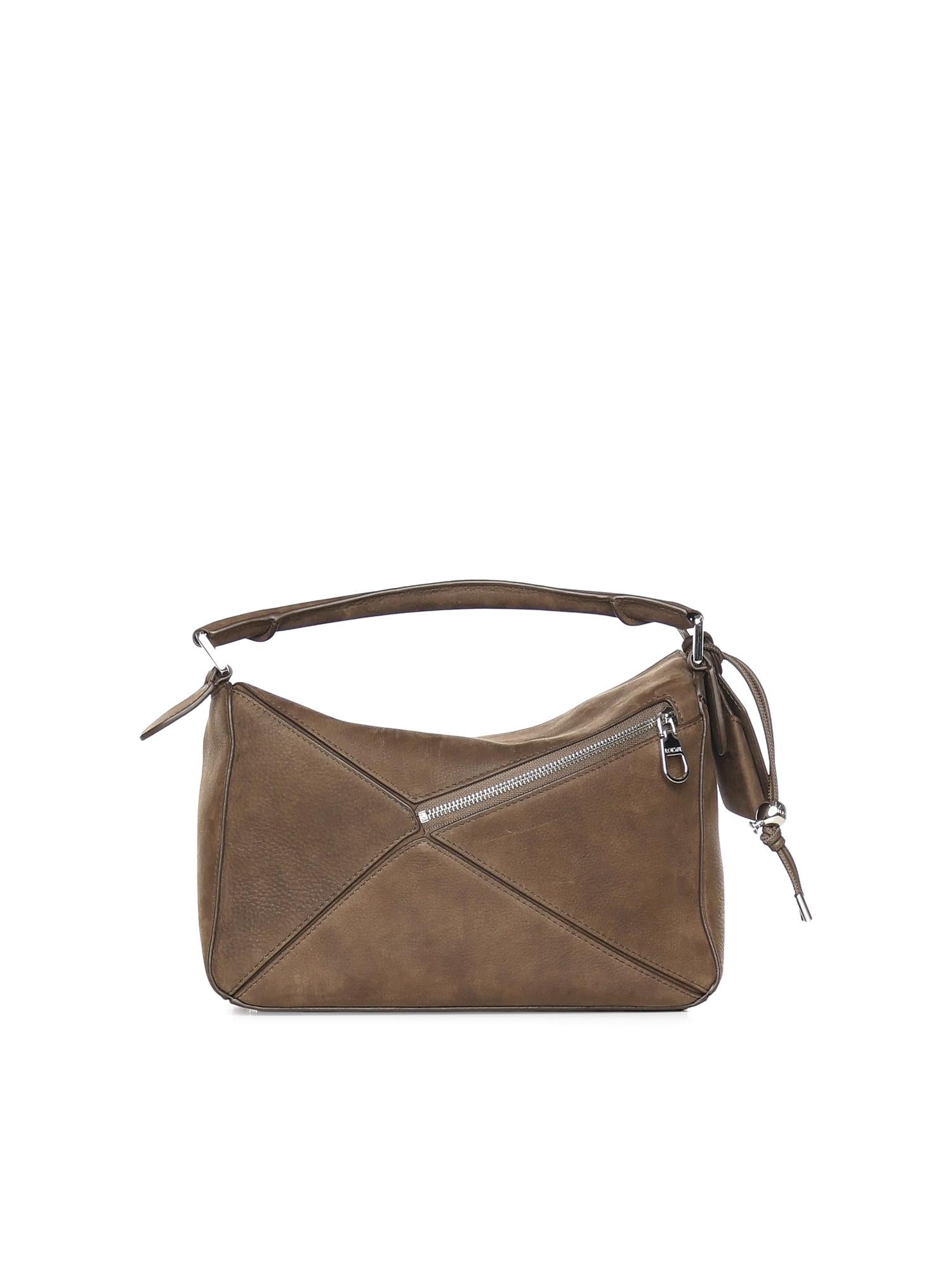 Borsa Featherlight Puzzle piccola in nabuk A510PLSX03 6423 LOEWE 