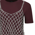 T-shirt cropped in cotone 105145 A2LTYI0 PINKO 