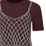 T-shirt cropped in cotone 105145 A2LTYI0 PINKO 