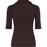 Polo in misto viscosa a coste 106316 A347L78 PINKO 