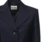 Giacca monopetto in kid mohair MH1991 12I1F0124 MIU MIU 