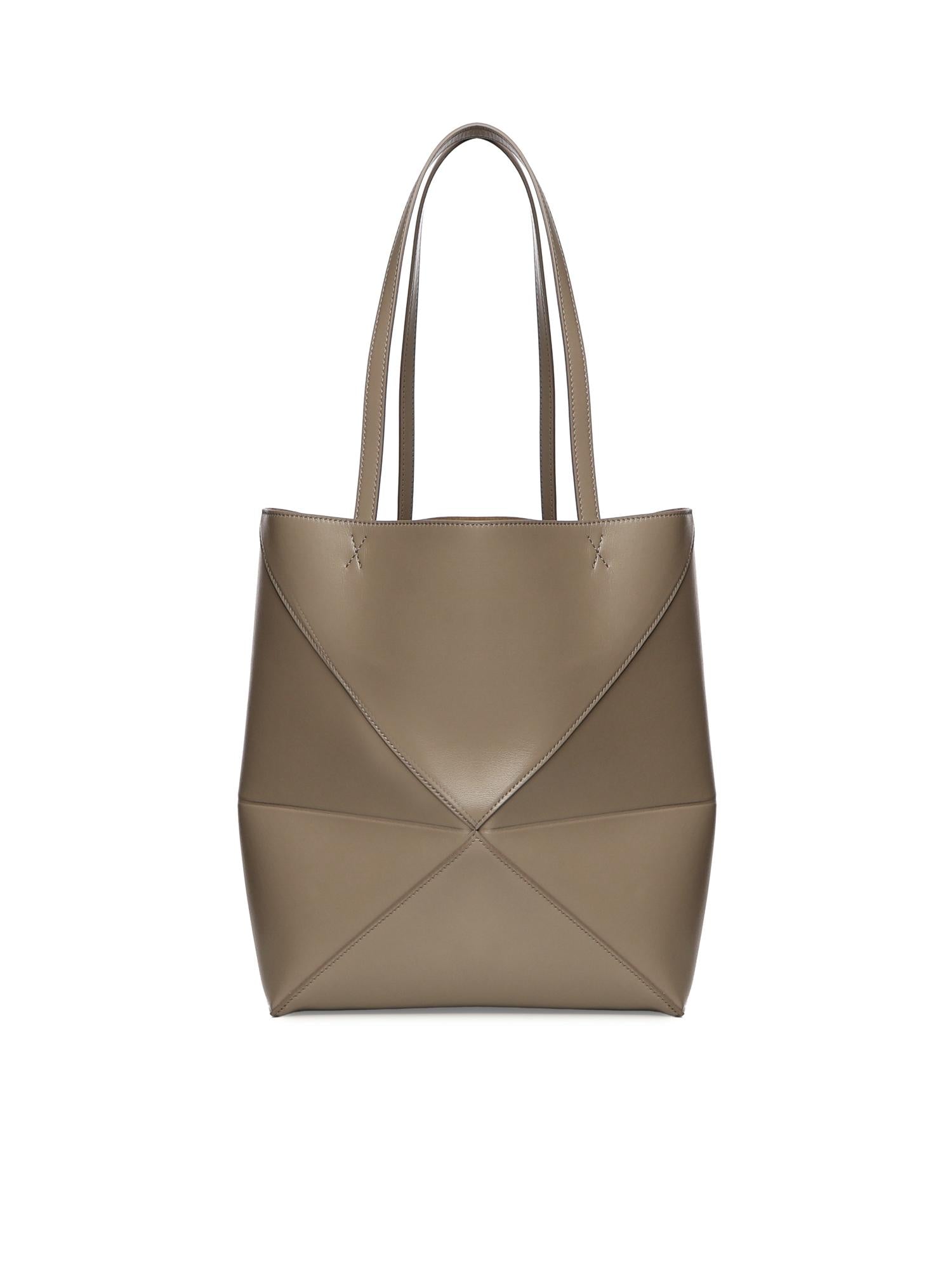 Borsa Puzzle Fold Tote media in pelle di vitello A657G50X01 2150 LOEWE 