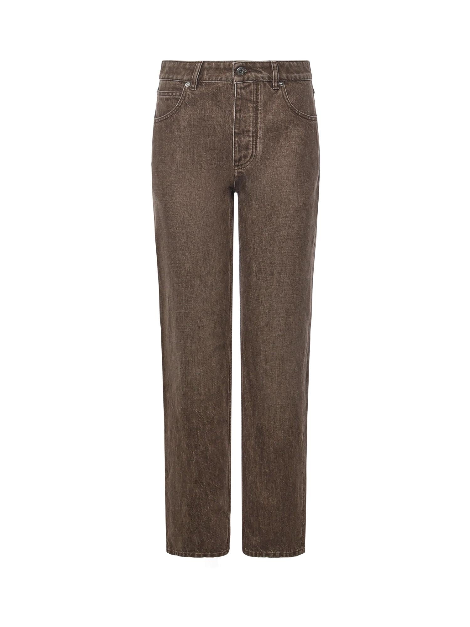 Jeans a gamba dritta in denim 841017 V4ZN02082 BOTTEGA VENETA 