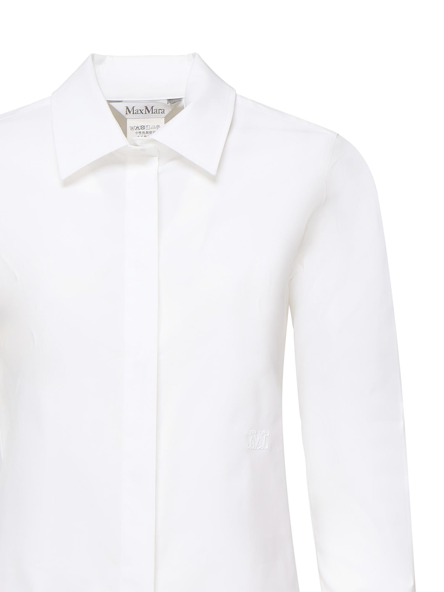 Camicia in cotone con logo 2521116031600 001 MAX MARA 