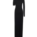 Abito lungo asimmetrico in jersey 425JR0735JS0145 9999 COURREGES 