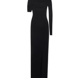 Abito lungo asimmetrico in jersey 425JR0735JS0145 9999 COURREGES 