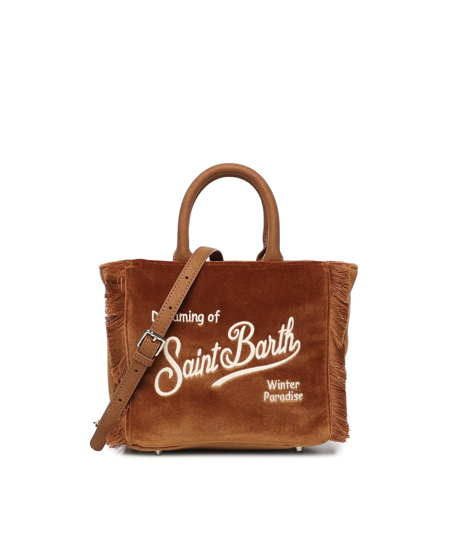 Mini bag Vanity velvet con logo <BR/> VAMI027 01042I MC2 SAINT BARTH 