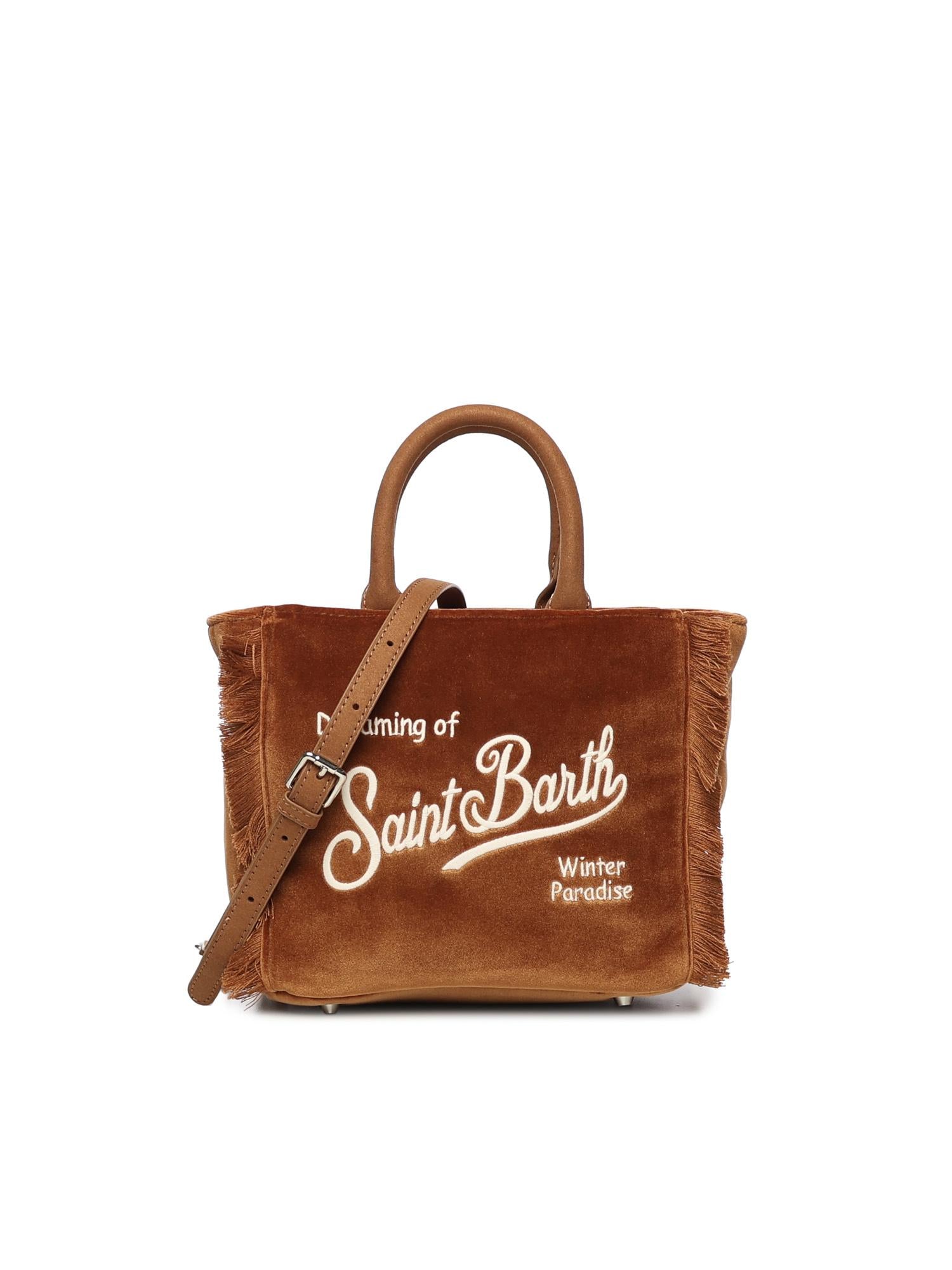 Mini bag Vanity velvet con logo <BR/> VAMI027 01042I MC2 SAINT BARTH 