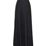 Gonna lunga plissettata in twill AW25107XSK B SELF-PORTRAIT 