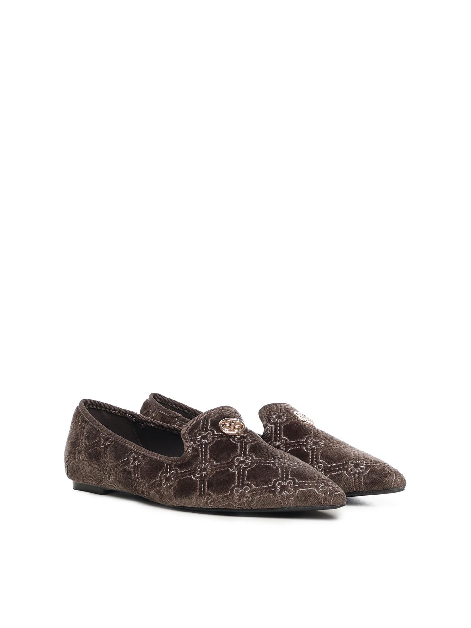 Mocassini Iris Winter con logo 73SC9FV01VEL IRIS WINTERTAUPE V° 73 