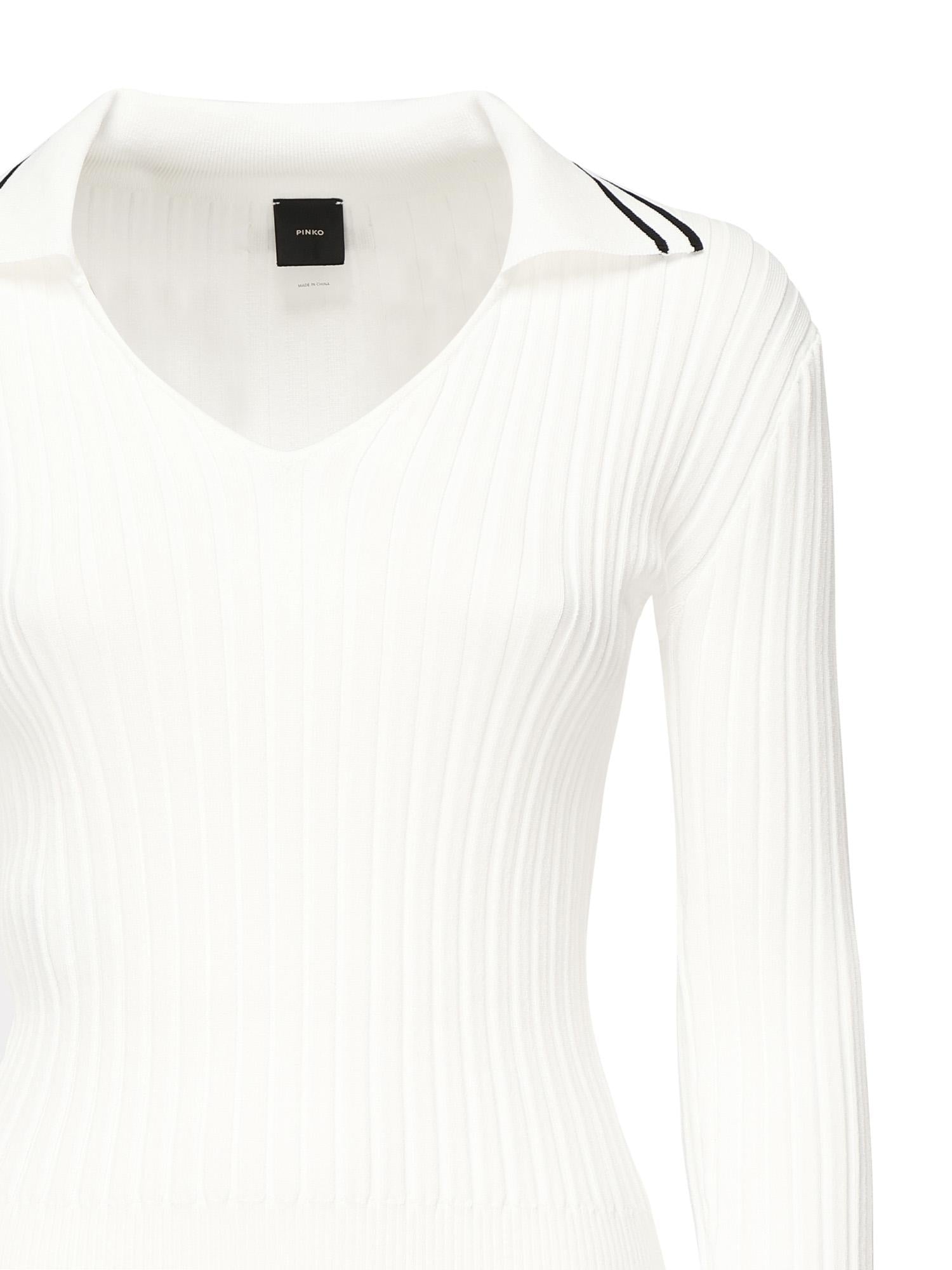 Maglia stile polo con logo<BR/> 105418 A2PSZ10 PINKO 
