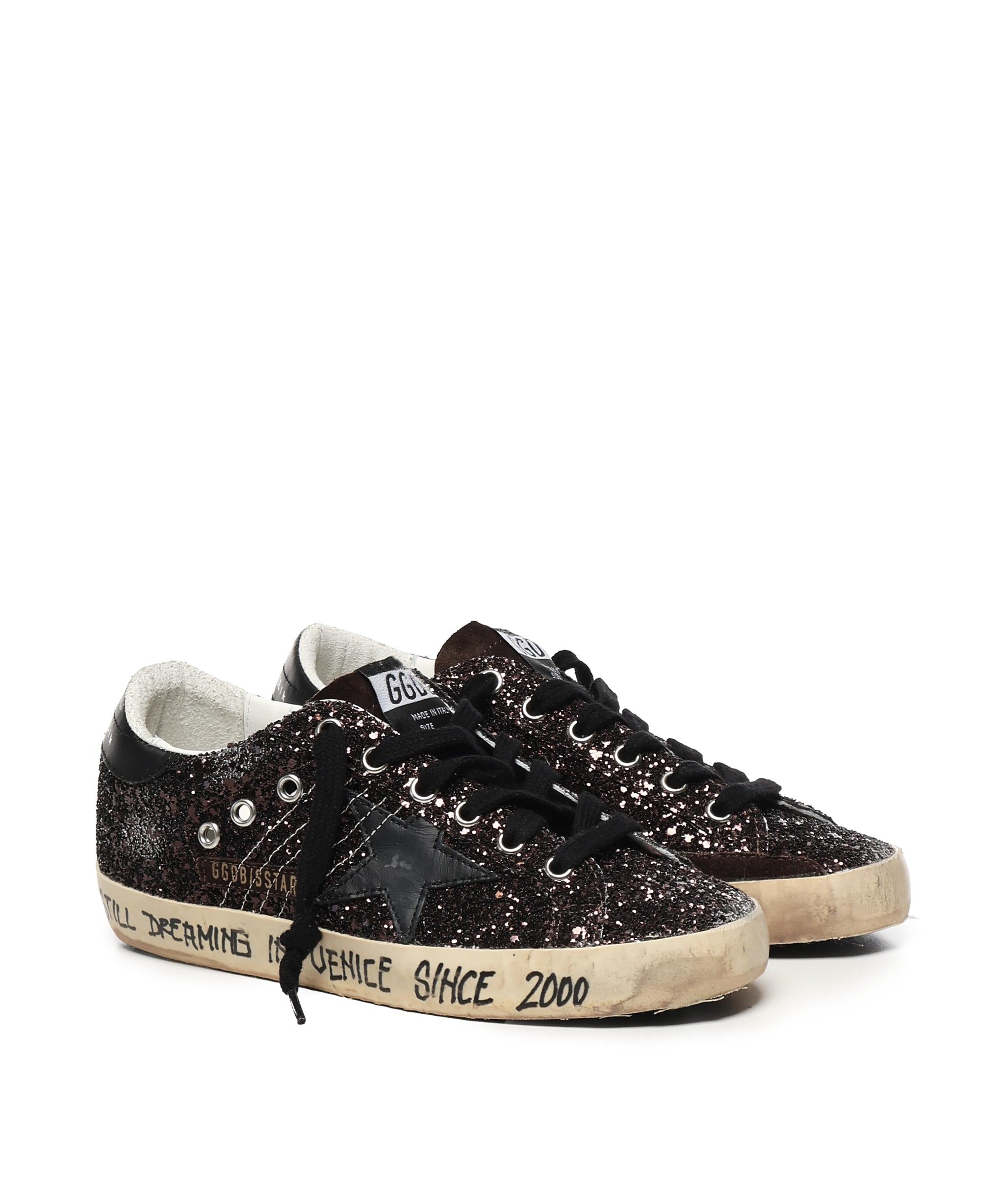 Sneaker Super-Star glitter GWF00101 F00413855523 GOLDEN GOOSE 