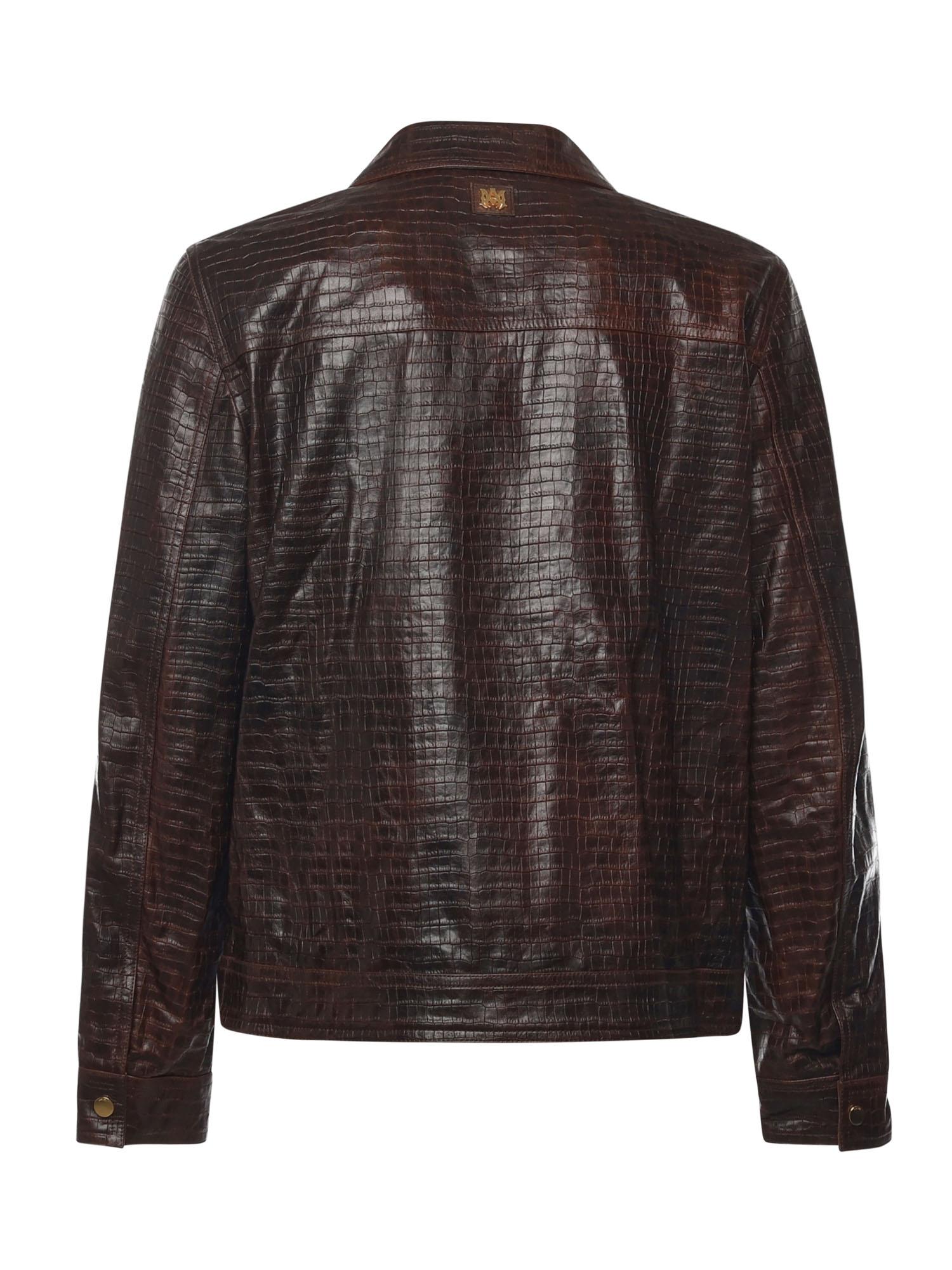 Giacca croc con zip AMBLTBN1028 268 AMIRI 